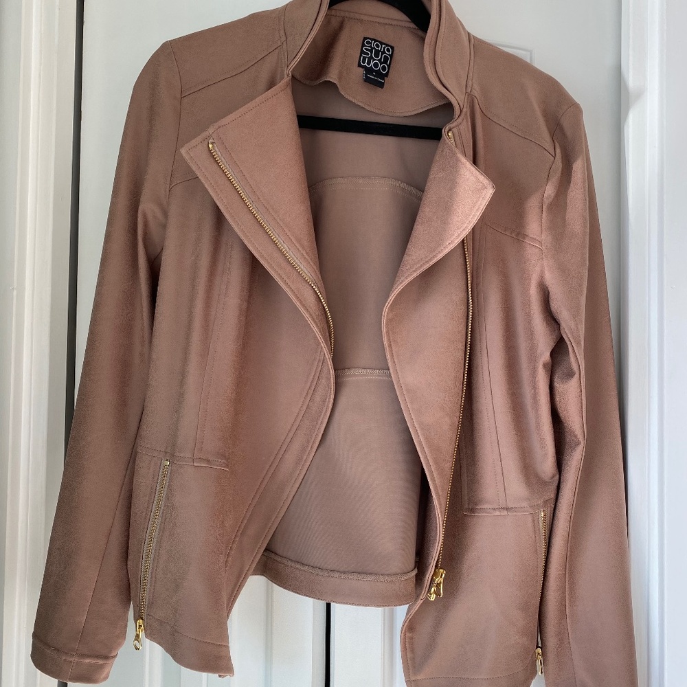 Clara sun woo liquid leather jacket, size S